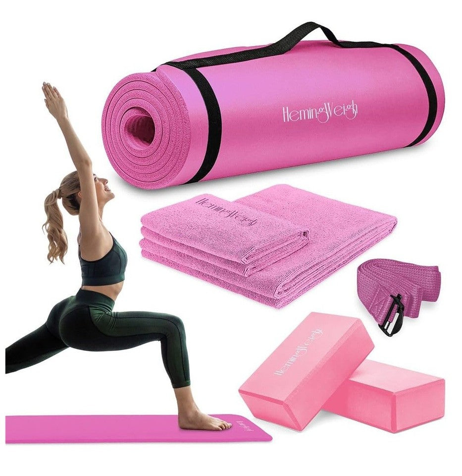 HemingWeigh The Ultimate 6Piece Essentials Yoga Set Pink